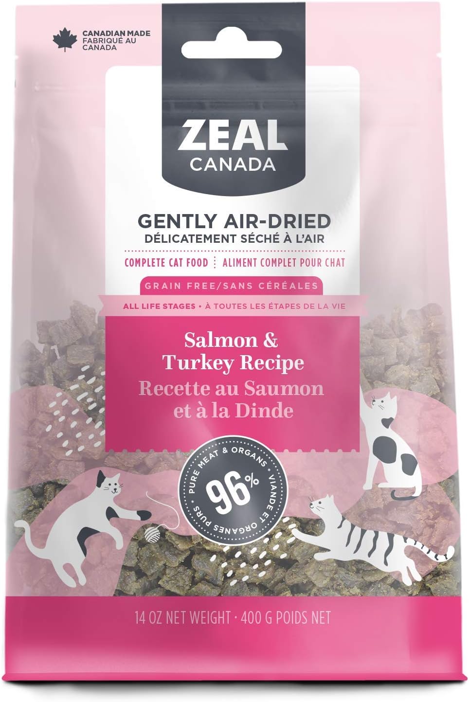 Zeal Canada Salmon & Turkey Recipe Grain-Free Gently Air-Dried Cat Food