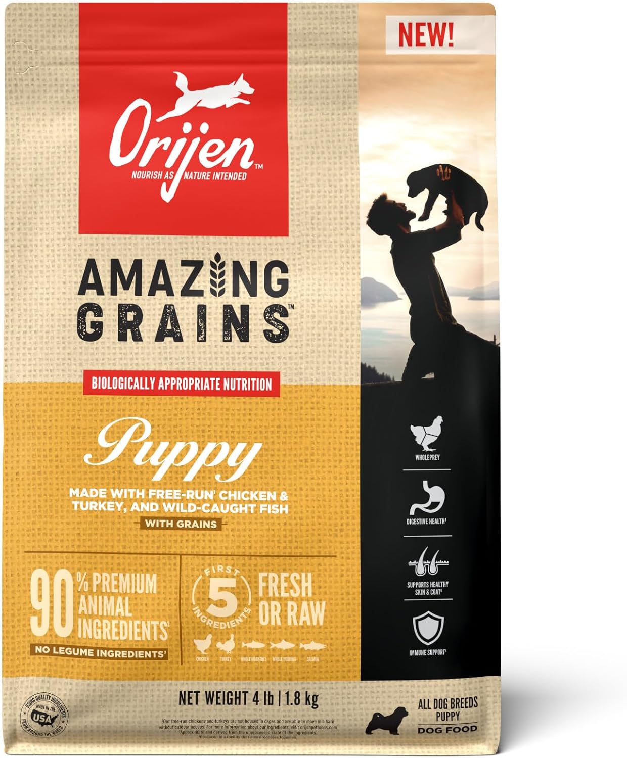 Orijen Amazing Grains Puppy Dry Food