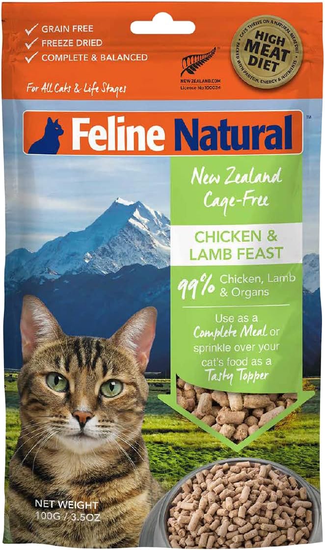 Feline Natural Chicken & Lamb Feast Grain-Free Freeze-Dried Cat Food