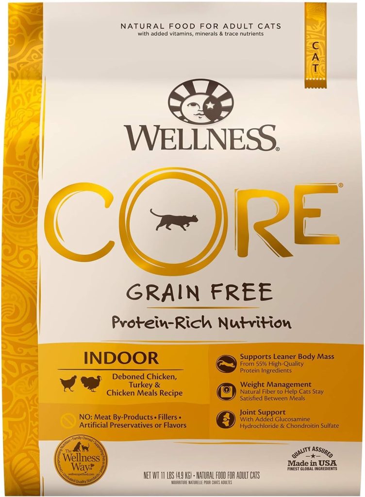 Wellness CORE Grain-Free Chicken, Turkey & Chicken Formula Natural Dry Cat Food