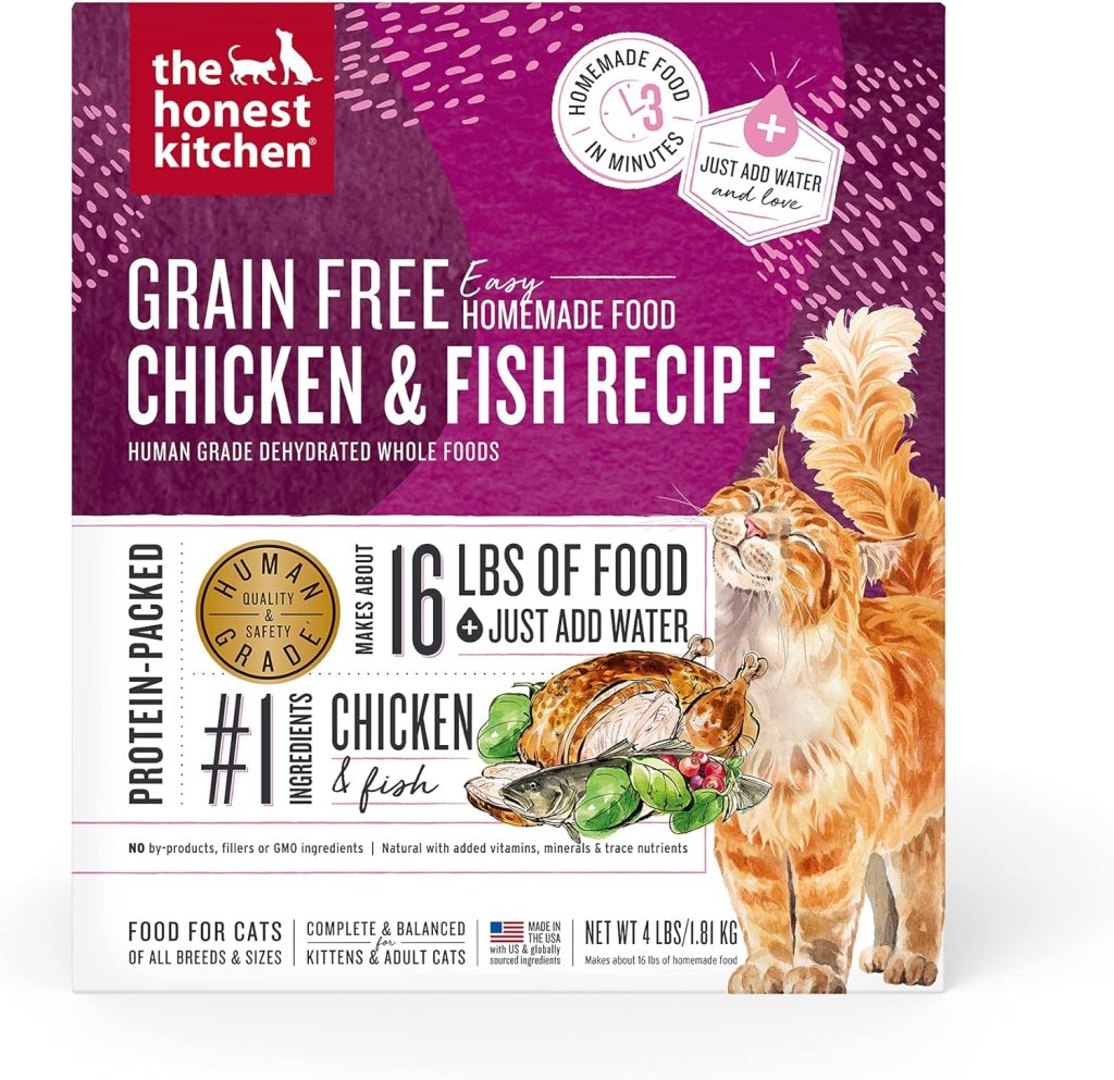 The Honest Kitchen Dehydrated Fish Natural Dry Cat Food grain-free chicken and fish recipe