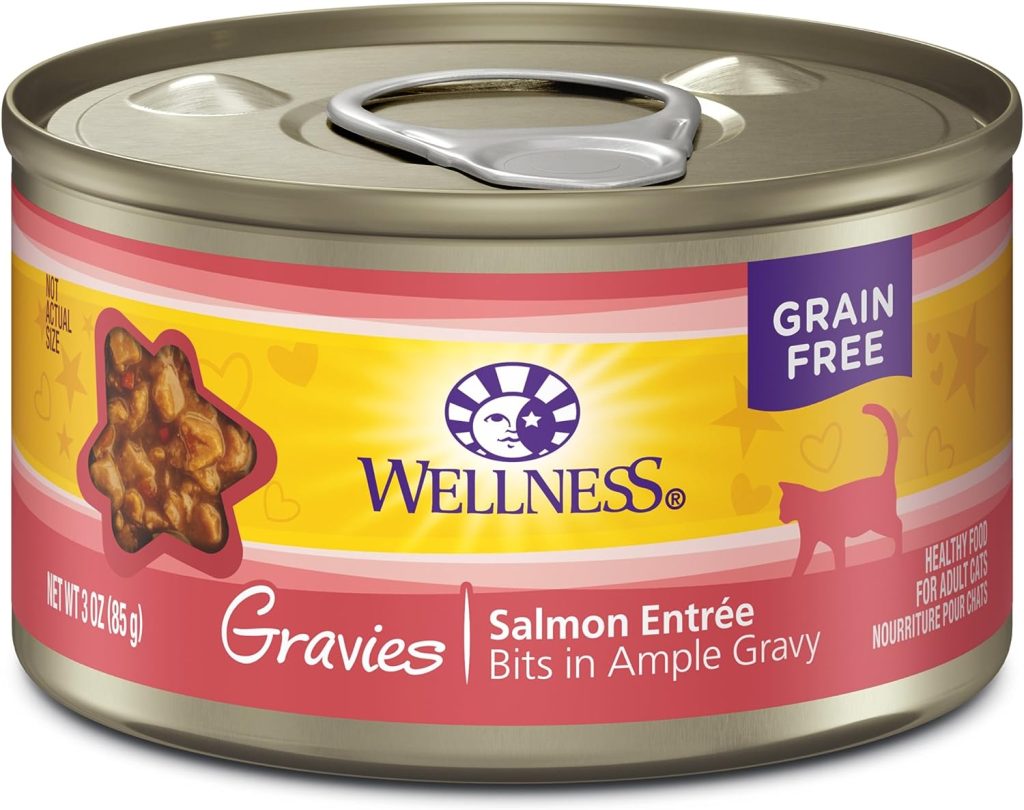 Wellness Natural Gravies Salmon Entree Grain-Free Canned Cat Food