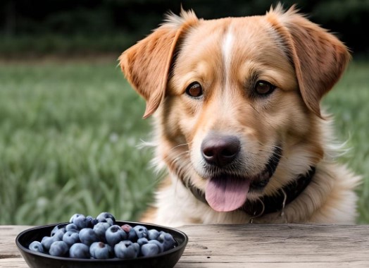 Blueberries - healthiest human food for dogs